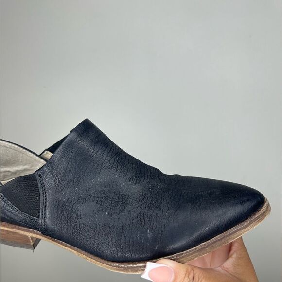 Free People x Lavorazione Artigiana Black Leather Ankle Bootie/Convertible Mules - Picture 6 of 16